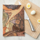 Neujahr Antike Vaterzeit Küchentuch (Viertel Falte)