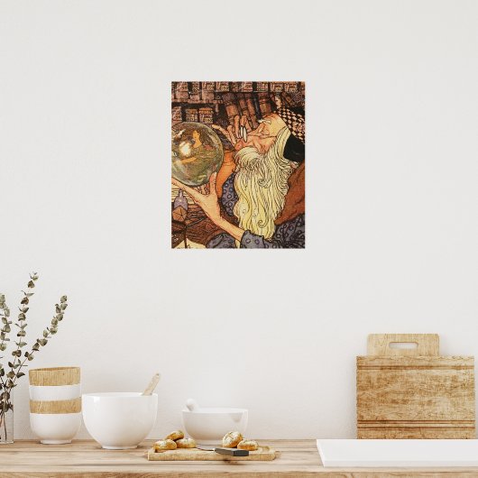 Neujahr Antike Vaterzeit Poster (Küche)