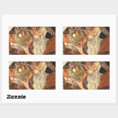 Neujahr Antike Vaterzeit Rechteckiger Aufkleber (Blatt)