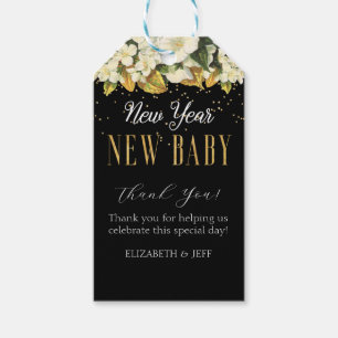 Neujahr Baby-Dusche Geschenkanhänger