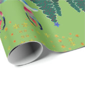 Neujahr Ballerina Matte Wrapping Paper Geschenkpapier (Rolleneckpunkt)