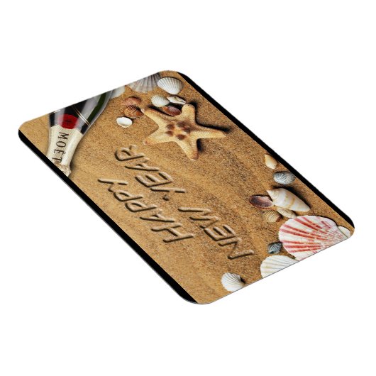 Neujahr Beach Flexible Magnet (Rechte Seite)