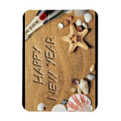 Neujahr Beach Flexible Magnet (Vertikal)