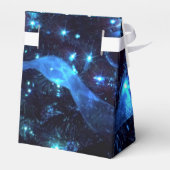 Neujahr - Bluelampen und Glitzer-Muster - Gefällig Geschenkschachtel (Rückseite)