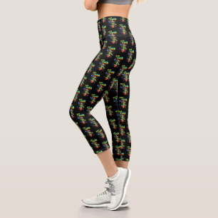 Neujahr Capri Leggings