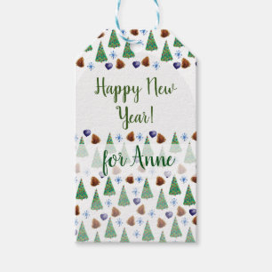 Neujahr-Celebration Custom Gift Tag Geschenkanhänger