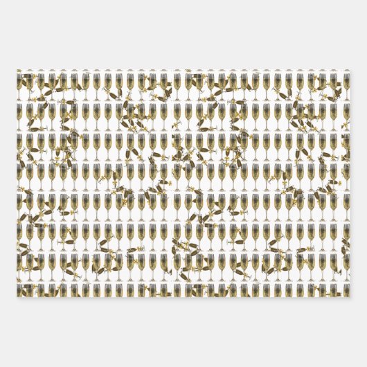 Neujahr Cocktail Candy Drinks Abendessen Party/Han Geschenkpapier Set (Vorderseite 3)