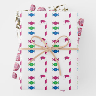 Neujahr-Cocktail-Süßigkeiten-Getränke-Abendparty/B Geschenkpapier Set