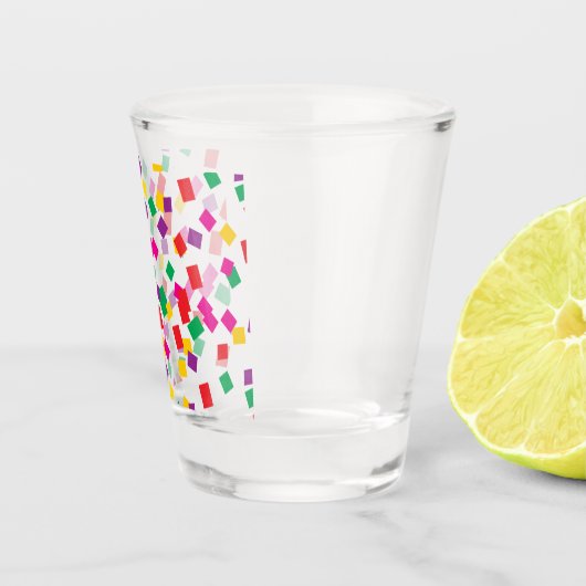 Neujahr Confetti Schnapsglas (Rechts)