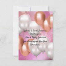 Neujahr danke Karte.