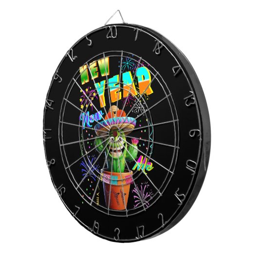 Neujahr Dartscheibe (Vorderseite rechts)