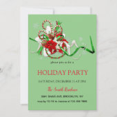 Neujahr Dekoration loli Pop, Weihnachtsstar Invit Einladung (Vorderseite)