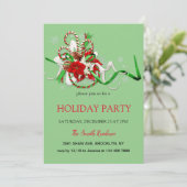 Neujahr Dekoration loli Pop, Weihnachtsstar Invit Einladung (Stehend Vorderseite)