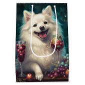 Neujahr der amerikanischen Eskimo Mittlere Geschenktüte (Rückseite)