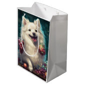 Neujahr der amerikanischen Eskimo Mittlere Geschenktüte (Rückseite Schrägansicht)