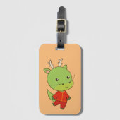 Neujahr des Dragon Zodiac Gepäckanhänger (Vorderseite Vertikal)