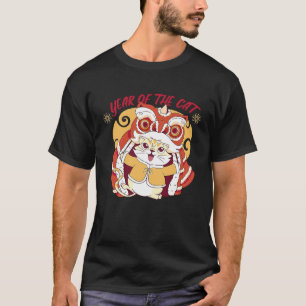 Neujahr des Kaninchen-Katzen-Chinesischen-Horoskop T-Shirt