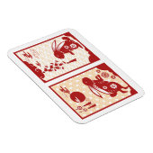 Neujahr des Kaninchens 2023 Magnet (Rechte Seite)