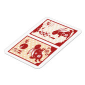 Neujahr des Kaninchens 2023 Magnet (Linke Seite)