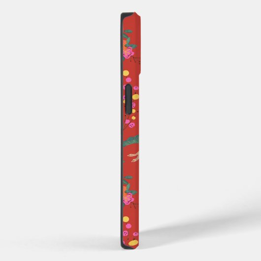 Neujahr des Kaninchenurlaubs Rot Case-Mate iPhone Hülle (Rückseite / Rechts)