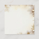 Neujahr Design Gold Elegant Baby Shower Begleitkarte (Rückseite)