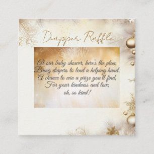 Neujahr Design Gold Elegant Baby Shower Begleitkarte