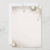 Neujahr Design Gold Elegant Baby Shower Einladung (Rückseite)