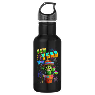 Neujahr Edelstahlflasche