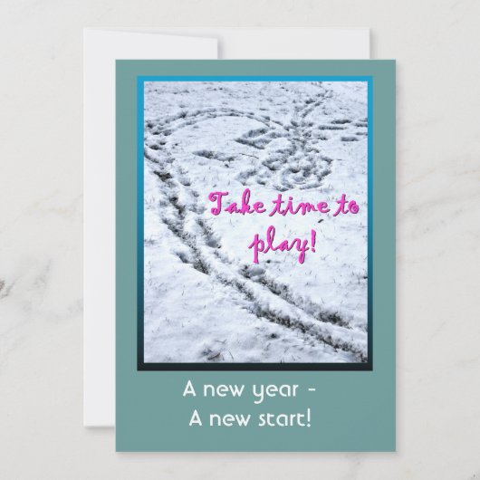 Neujahr Einladung (Vorderseite)