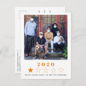 Neujahr Einsterne-Fotos 2020 Feiertagspostkarte (Vorne/Hinten)