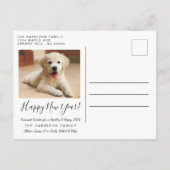 Neujahr Einsterne-Fotos 2020 Feiertagspostkarte (Rückseite)