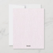 Neujahr: Familienfeier pink Feiertagskarte (Rückseite)