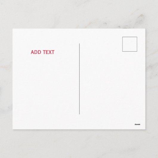 Neujahr Feiertagspostkarte (Rückseite)