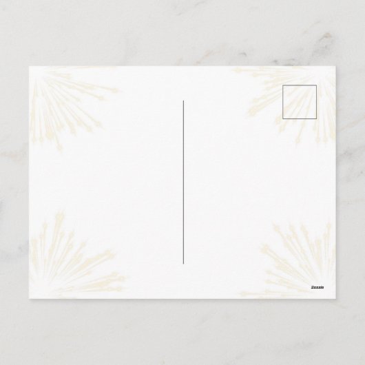 Neujahr Feiertagspostkarte (Rückseite)