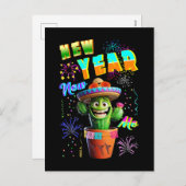 Neujahr Feiertagspostkarte (Vorne/Hinten)