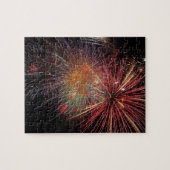 Neujahr Feuerwerk Glitzern Jigsaw Puzzle (Horizontal)