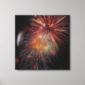 Neujahr Feuerwerkskunst Glitzern Canvas Print Leinwanddruck (Vorderseite)