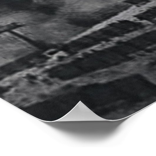 Neujahr Fireworks Postcard Poster (Ecke)