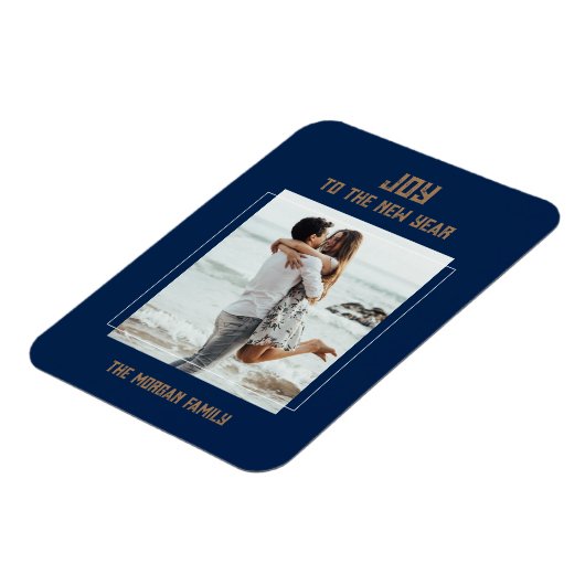 Neujahr: Flexibles Foto Magnet (Linke Seite)