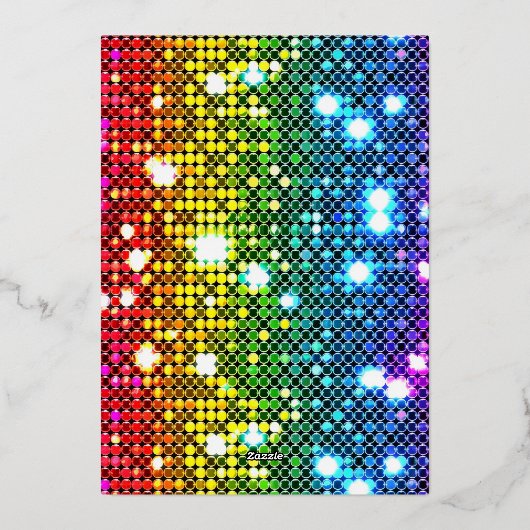 Neujahr Folieneinladung (Rückseite)