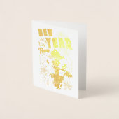 Neujahr Folienkarte (Vorderseite)