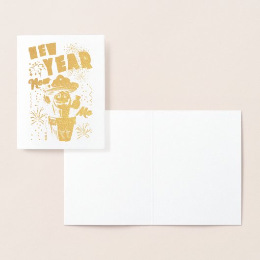 Neujahr Folienkarte (Anzeige)