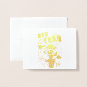 Neujahr Folienkarte