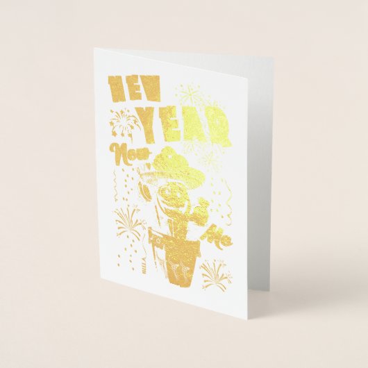 Neujahr Folienkarte (Vorderseite)