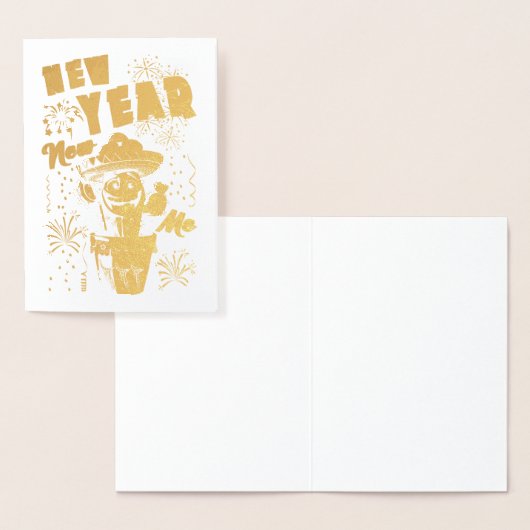 Neujahr Folienkarte (Anzeige)