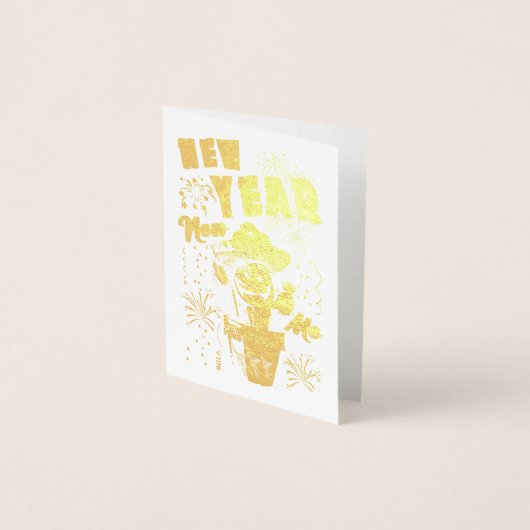 Neujahr Folienkarte (Vorderseite)