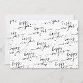 Neujahr Foto 3 Geburtserklärung Feiertagskarte (Rückseite)