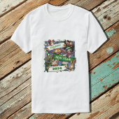 Neujahr Funny Animal Sports Fans Scarf Cartoon T-Shirt