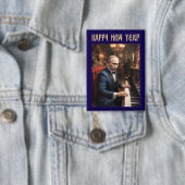 Neujahr Funny Wladimir Putin Russisch Button (Insitu)