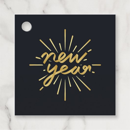 Neujahr Geschenkanhänger (Vorderseite)